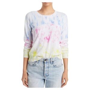 Aqua Multicolor Tie-Dye Sweater Sz Small